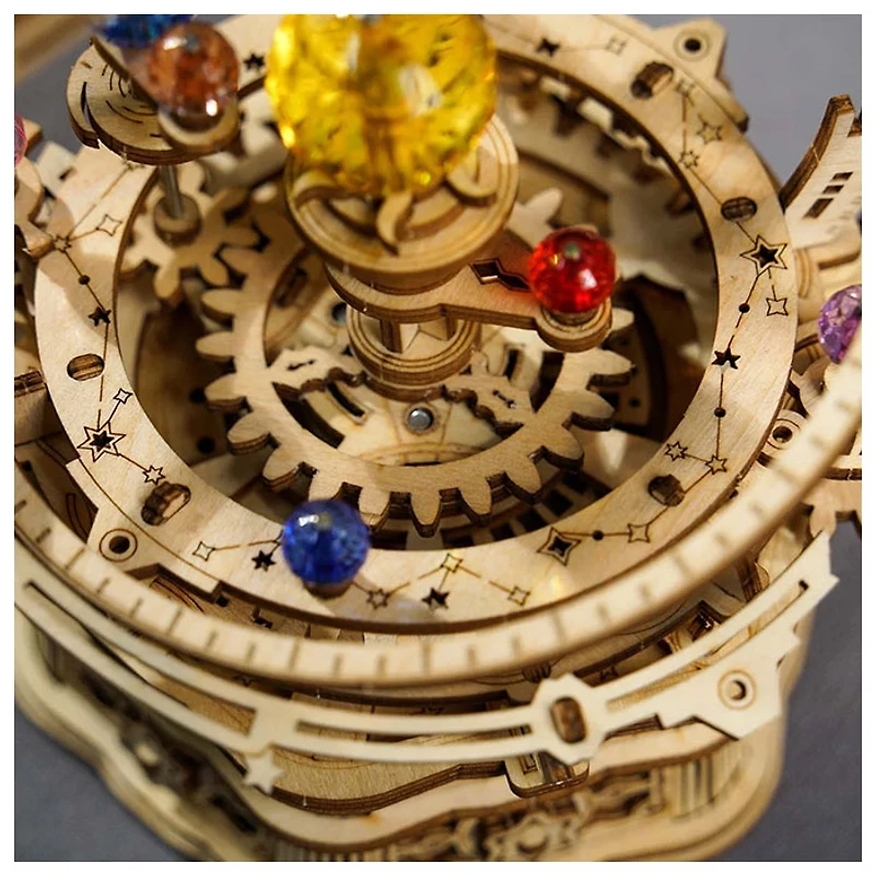 3DWP STARRY NIGHT ORRERY MUSIC BOX