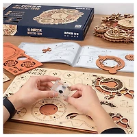 3D Wooden Puzzle Zodiac Wall Clock