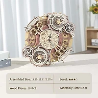 3D Wooden Puzzle Zodiac Wall Clock