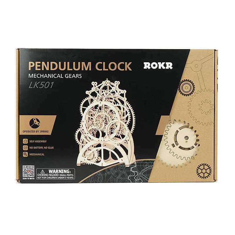 3D Wooden Puzzle – Pendulum Clock