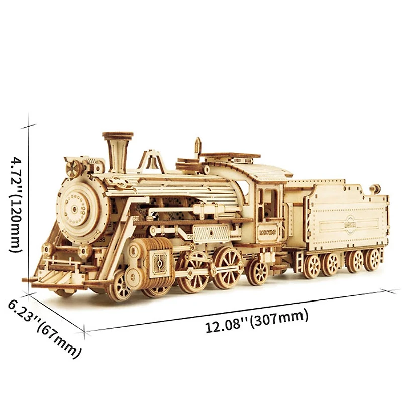 3D Wooden Puzzle – Prime Steam Express Model
