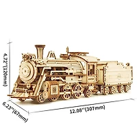 3D Wooden Puzzle – Prime Steam Express Model