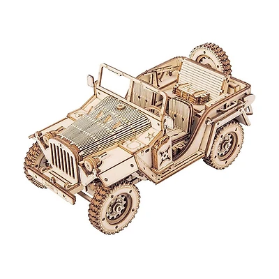 3D Wooden Puzzle – Army Jeep Model