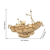 3D Wooden Puzzle Fishing Ship