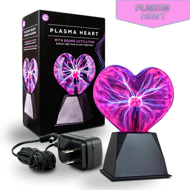 Purple Plasma Heart 8 Inch
