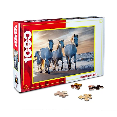 Seafoam Stallions 1000 Pieces Jigsaw Puzzle