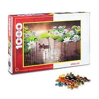 Lotus Lake 1000 Pieces Jigsaw Puzzle