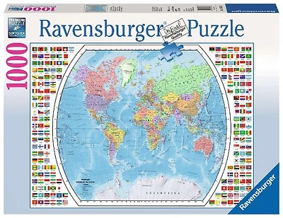 Political World Map Jigsaw Puzzle 1000 pcs