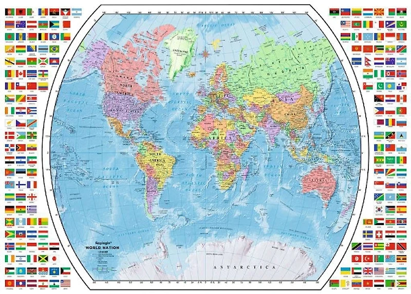 Political World Map Jigsaw Puzzle 1000 pcs