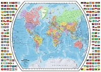Political World Map Jigsaw Puzzle 1000 pcs