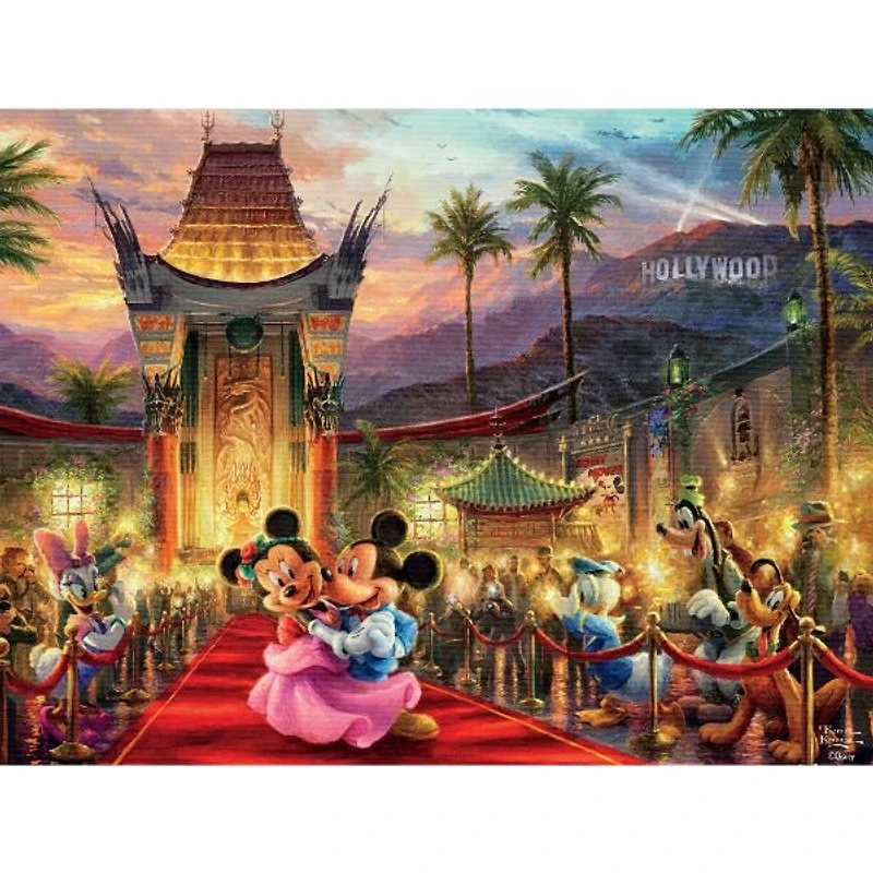 Thomas Kinkade Disney – Mickey and Minnie Hollywood – 750 Piece Puzzle
