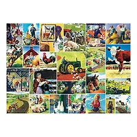 MasterPieces Saturday Evening Post Farmland Collage 1000 Piece Jigsaw Puzzle