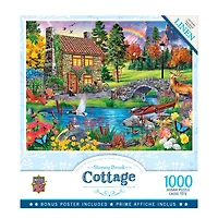 MasterPieces Flower Cottages – Stoney Brook Cottage 1000 Piece Jigsaw Puzzle