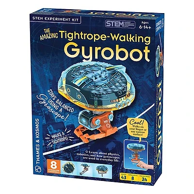 The Amazing Tightrope-Walking Gyrobot STEM Experiment Kit