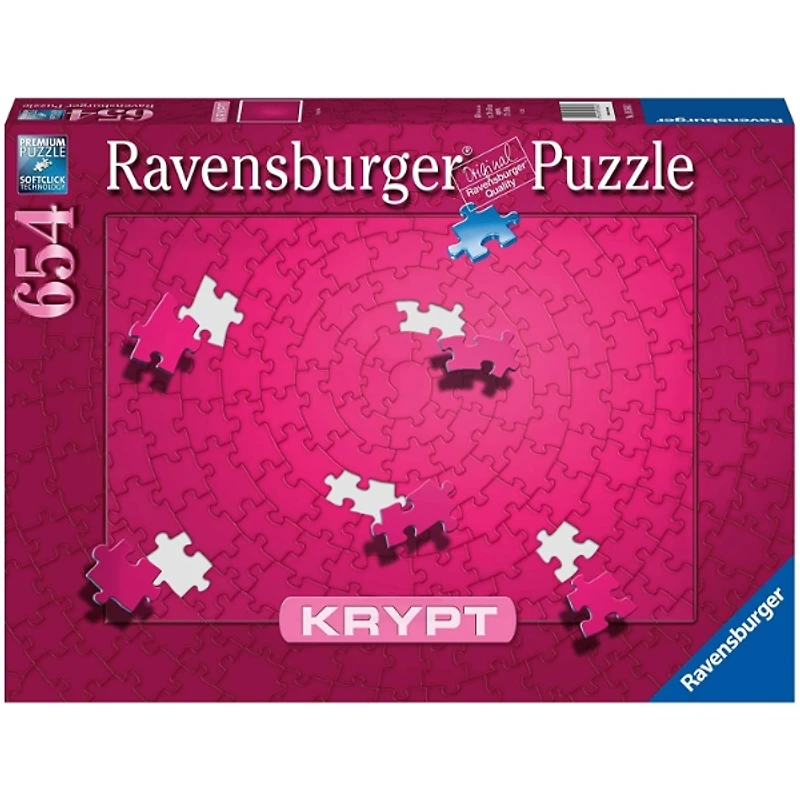 Ravensburger Krypt Pink Impossible 654 Pieces Jigsaw Puzzle