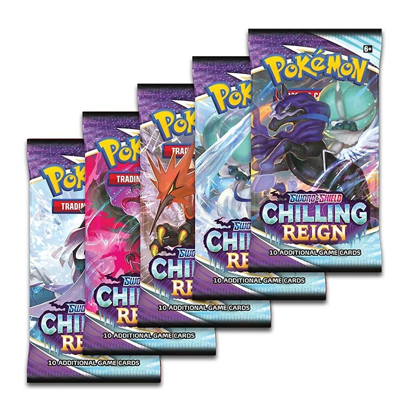 Pokemon TCG: SS6 Sword and Shield: Chilling Reign: Sleeved Pack (Single Pack)