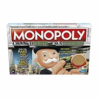Hasbro Monopoly Crooked Cash Board Game for Families and Kids Ages 8 and Up