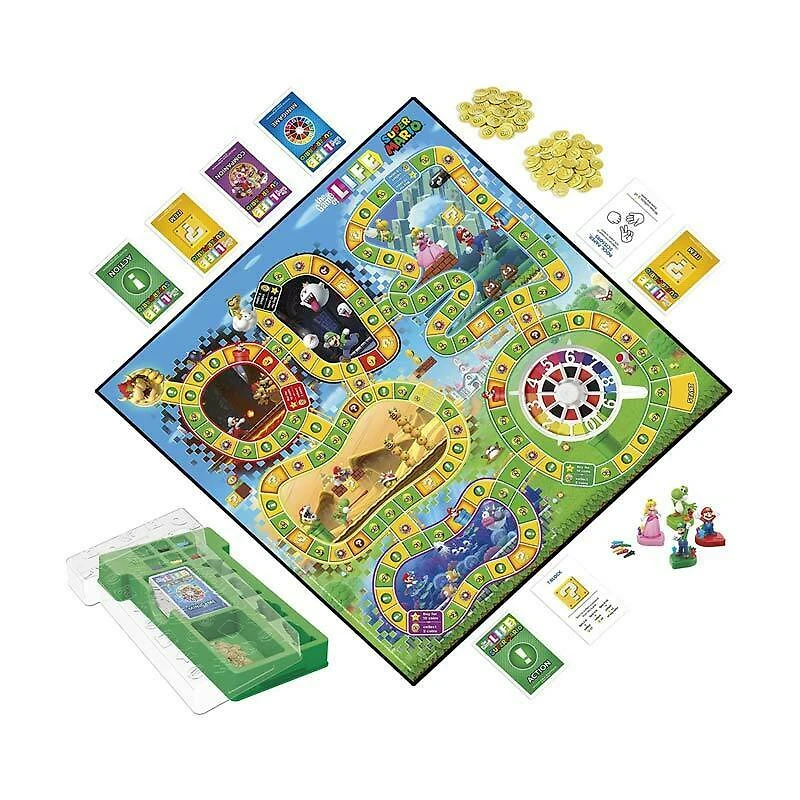Hasbro The Game of Life: Super Mario Edition Board Game for Kids Ages