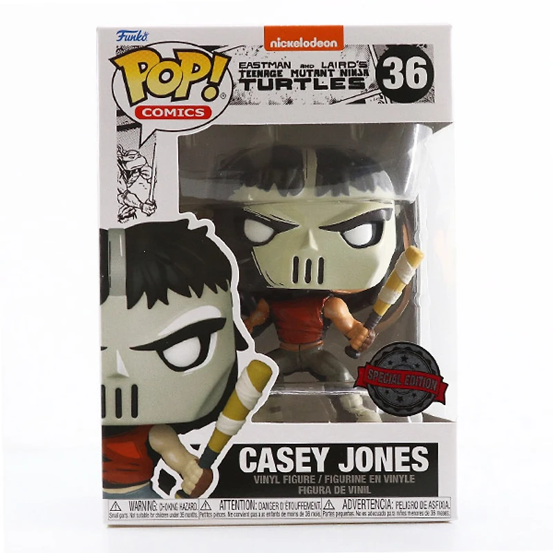 Funko Pop! Teenage Mutant Ninja Turtles Comic Casey Jones Previews Exclusive