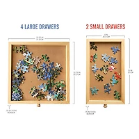Wooden Puzzle Table 6 Drawer