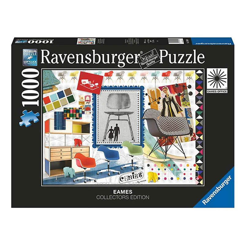 Eames design spctrm 1000pcs jigsaw puzzle