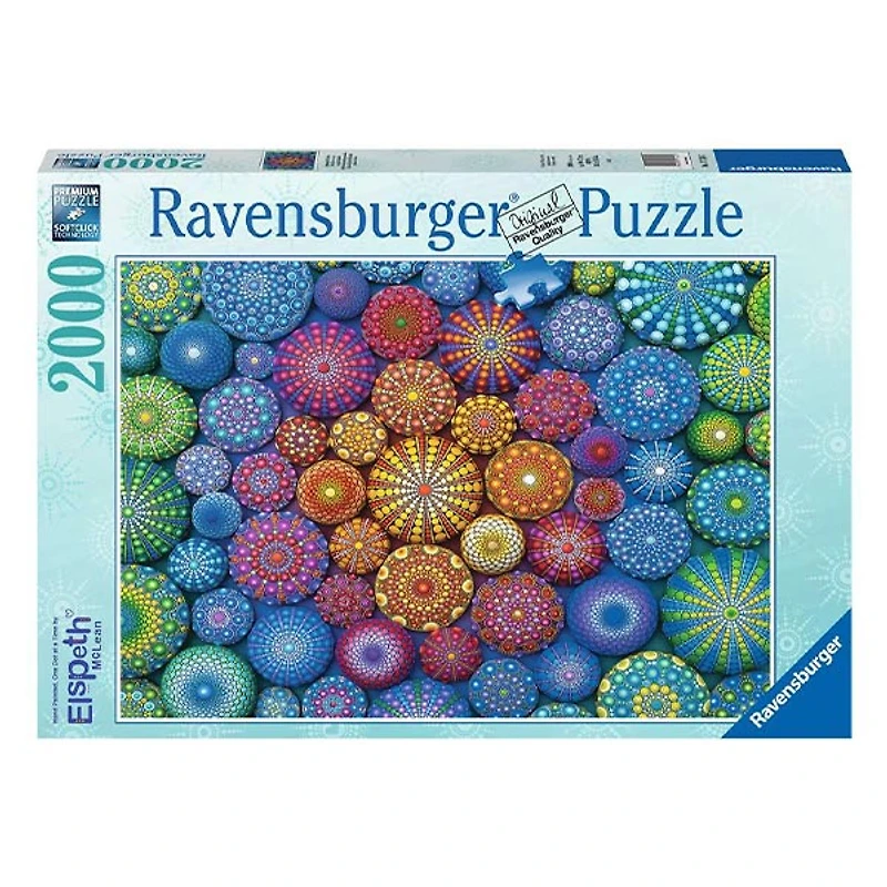 Radiating Rainbow Mandalas 2000Pcs Jigsaw Puzzle