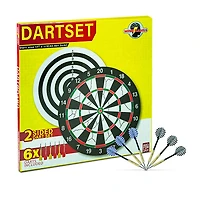 AMATEUR Double-Sided Flocking Dartboard Set