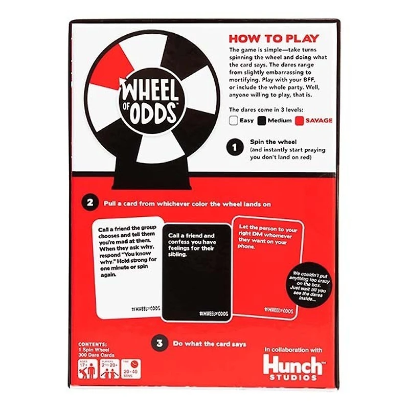 WHAT DO YOU MEME? Wheel of Odds – The Truth or Dare Party Game