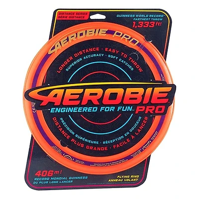 Aerobie Pro Ring Outdoor Flying Disc, 14 Inches – Orange