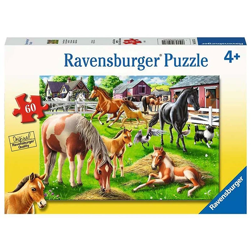 Happy Horses 60 Pcs Jigsaw Puzzle