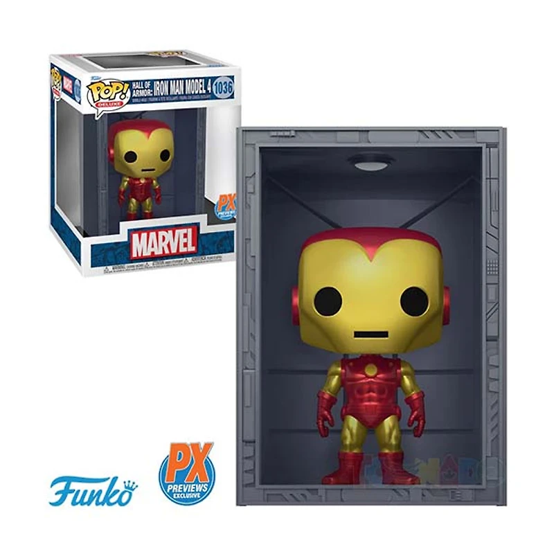 Funko Pop! Marvel Hall of Armor Iron Man Mk 4 PX Exclusive