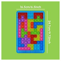 Tambee Silicone Building Block Puzzle Blue