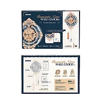3D Wooden Puzzle Romantic Notes Wall Clock