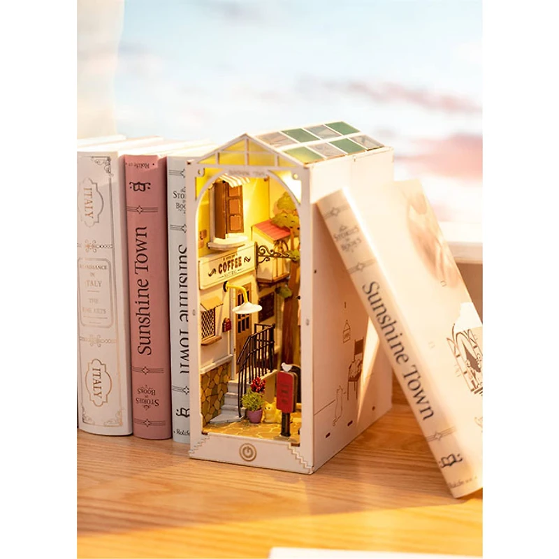 3D Wooden Puzzle Book Nook Magic Time with Display