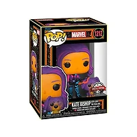 Funko Pop! Marvel Hawkeye Kate Bishop With Lucky The Pizza Dog (Blacklight)