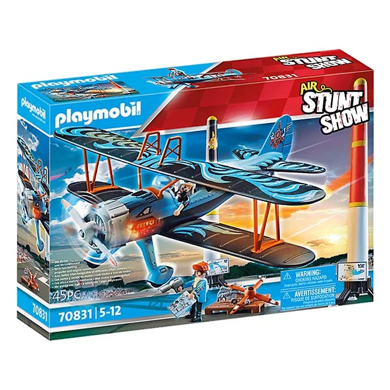 Air stunt show biplane 45pc