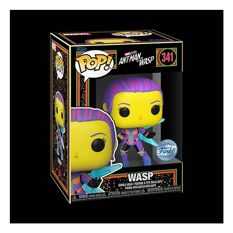 Funko Pop! Marvel Blacklight Wasp Blacklight Exclusive