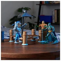 DC Comics, Gotham City Harbor Chaos Playset 4-inch Batman, Aquaman, King Shark Action Figures