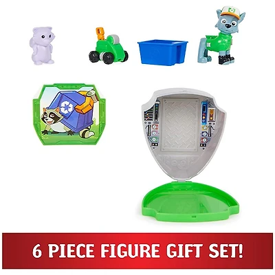 Paw Patrol, Big Truck Pups Rocky Action Figure with Clip-on Rescue Drone