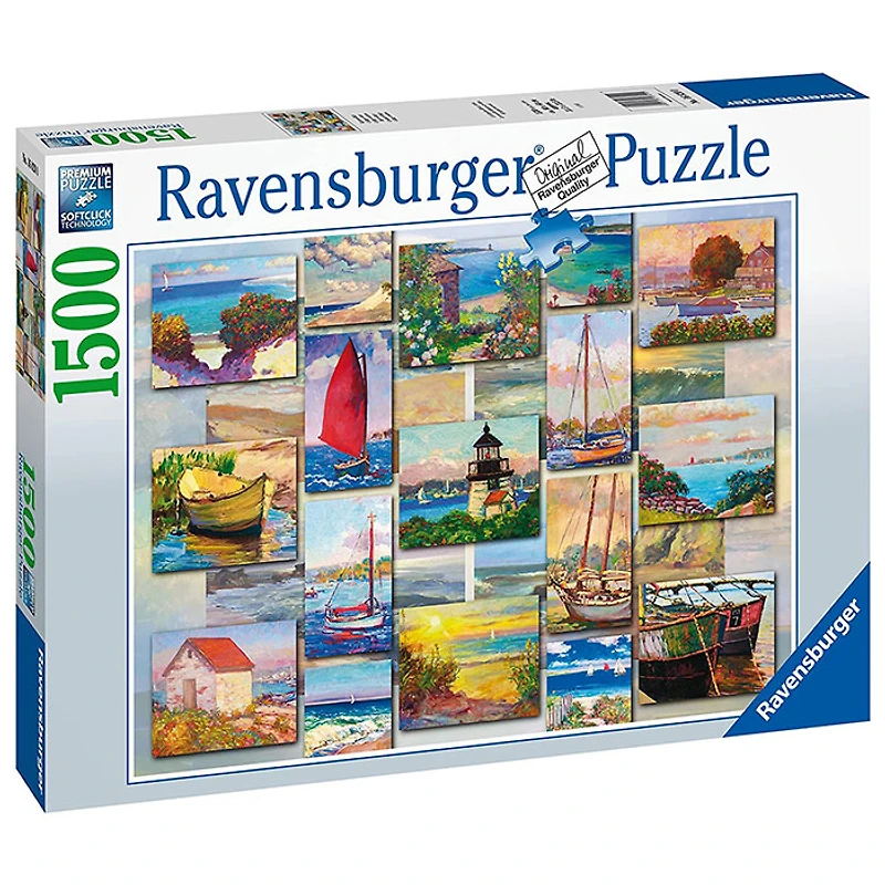 Ravensburger Coastal Collage 1500 Pieces Jigsaw Puzzle