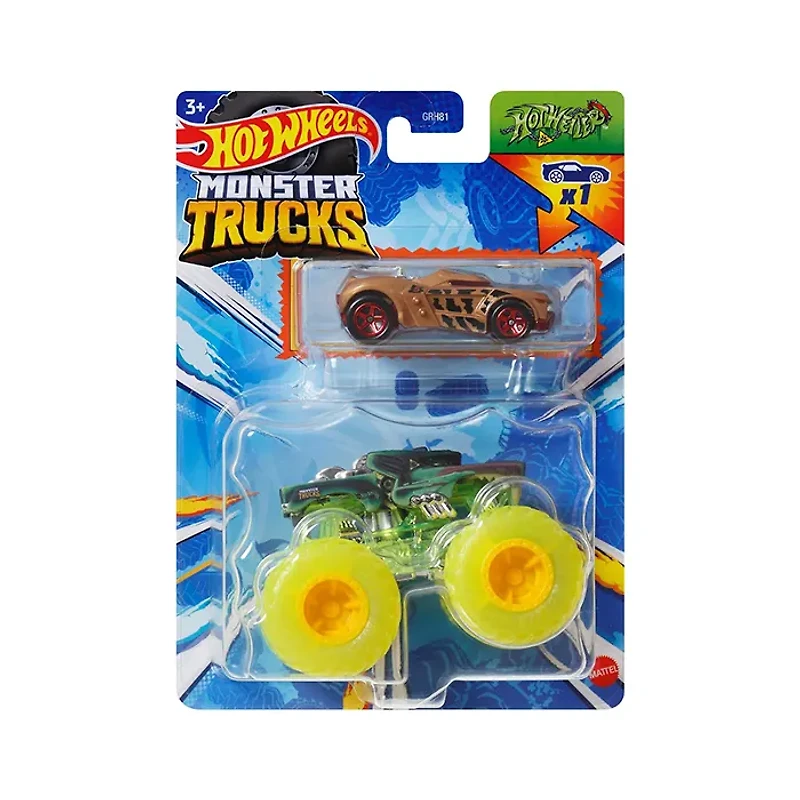The Hot Wheels Monster Trucks 1:64 Scale 2 Pack – Styles May Vary