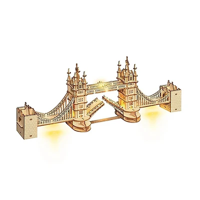 Rolife 3D Wooden Puzzle Tower Bridge With Lights Architecture