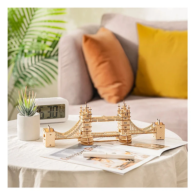 Rolife 3D Wooden Puzzle Tower Bridge With Lights Architecture