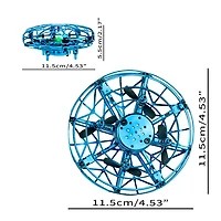 Hover UFO Drone – Hand-Controlled Mini Quadcopter with LED Lights (Assorted Colors and Styles)