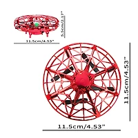 Hover UFO Drone – Hand-Controlled Mini Quadcopter with LED Lights (Assorted Colors and Styles)