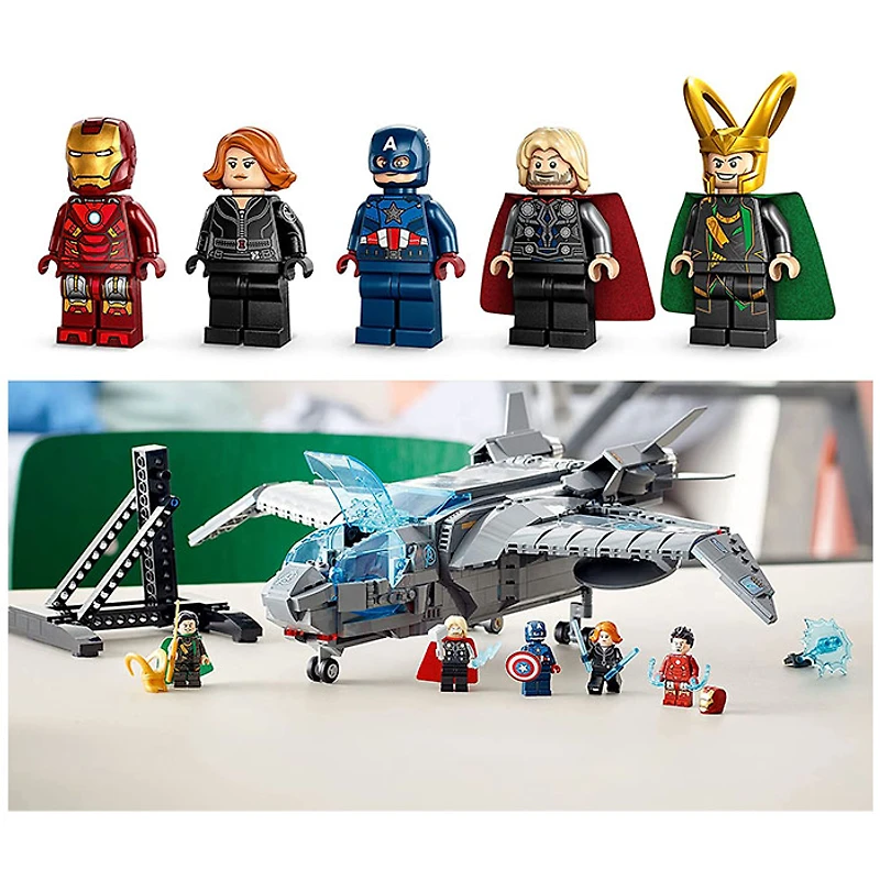 LEGO Marvel The Avengers Quinjet,Spaceship – Iron Man,Black Widow,Loki,Captain America