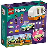 LEGO Friends Holiday Camping Trip, Camper Van, Caravan with Car Toy