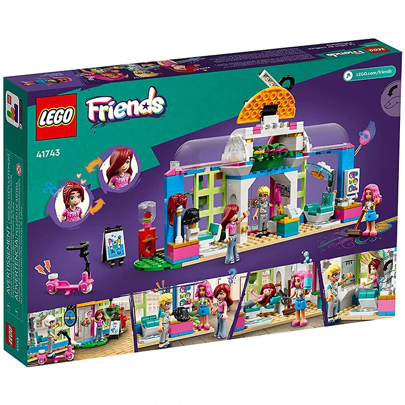 LEGO Friends Hair Salon, Toy Hairdressing Set with Paisley & Olly Mini-Dolls