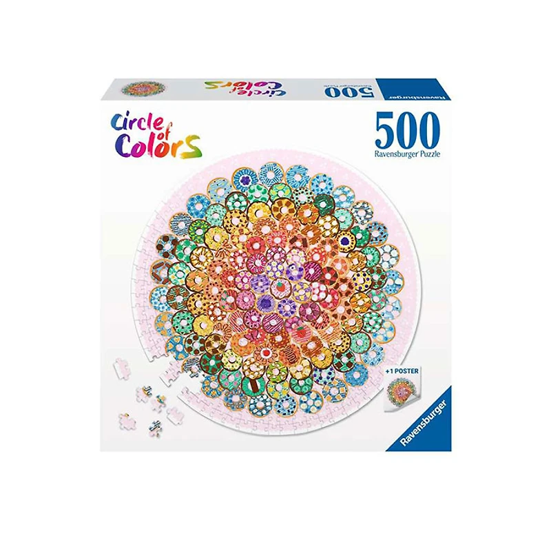 Ravensburger Circle of Colors: Donuts 500 Pieces Puzzle