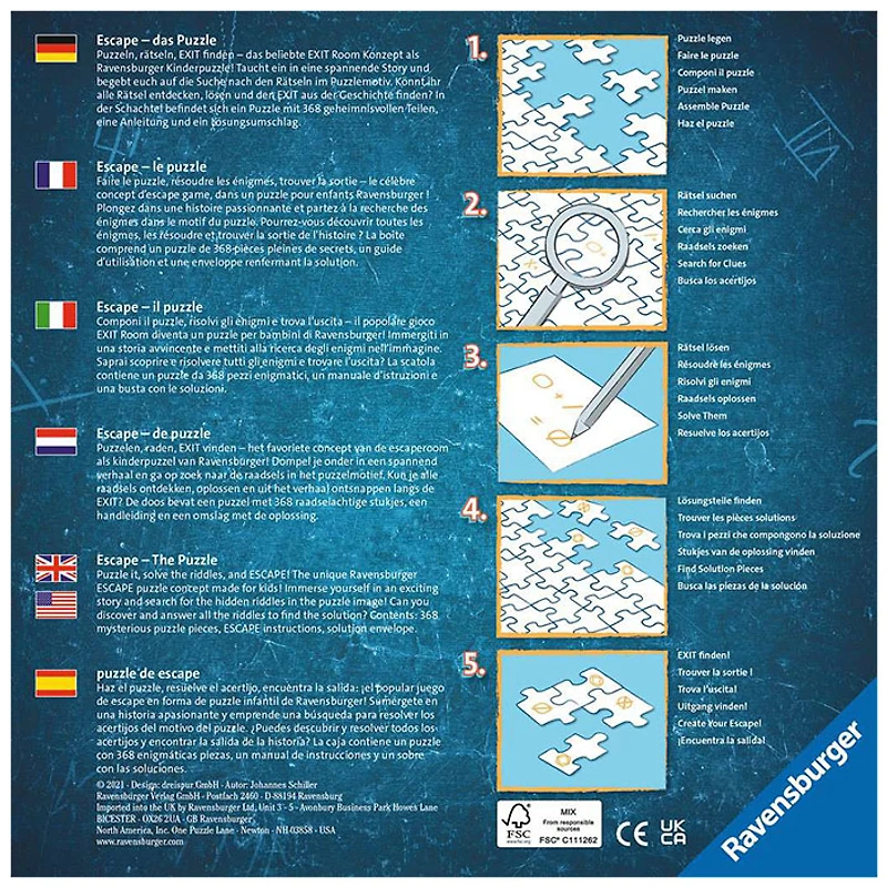 Ravensburger Escape Kids: Pirate s Peril, 368 Pieces Puzzle